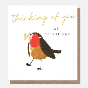 Thinking of you Christmas Robin card - Daisy Park