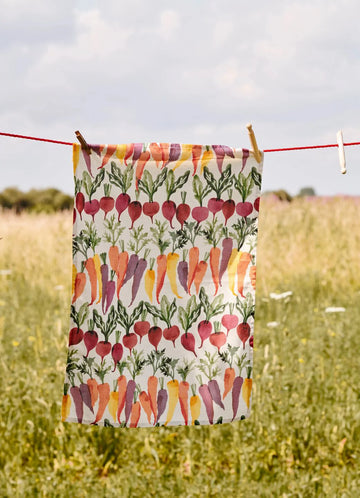 Emma Bridgewater Carrots & Beets tea towel - Daisy Park