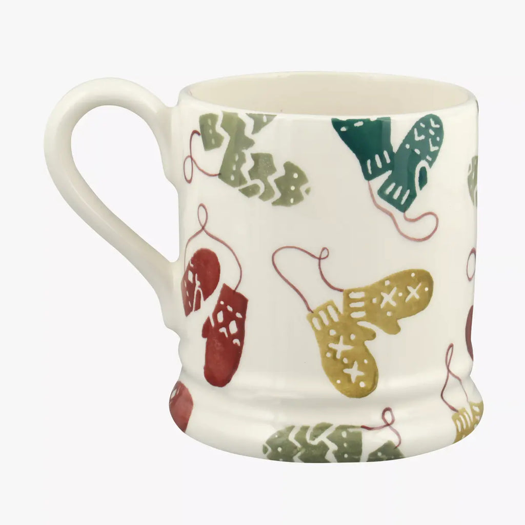 Emma Bridgewater Christmas Mittens 1/2 Pint Mug - Daisy Park