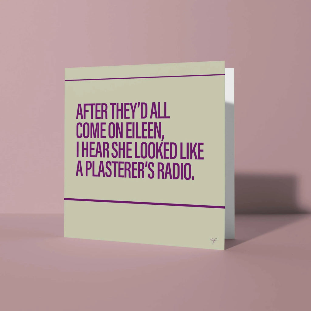 Come on Eileen Square greeting card - Daisy Park