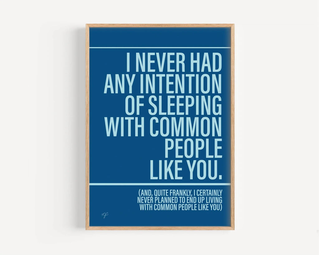 Common people print unframed - Daisy Park
