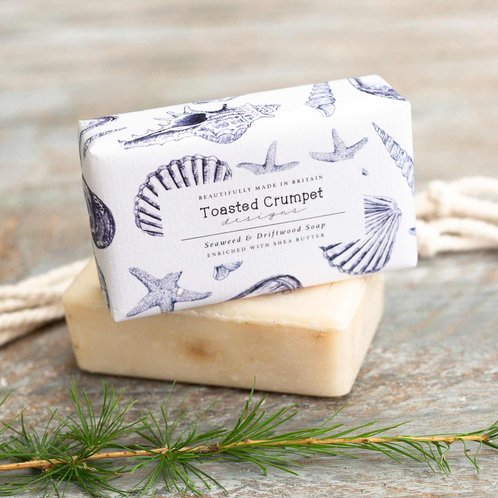 Toasted Crumpet Seaweed & Driftwood soap - Daisy Park