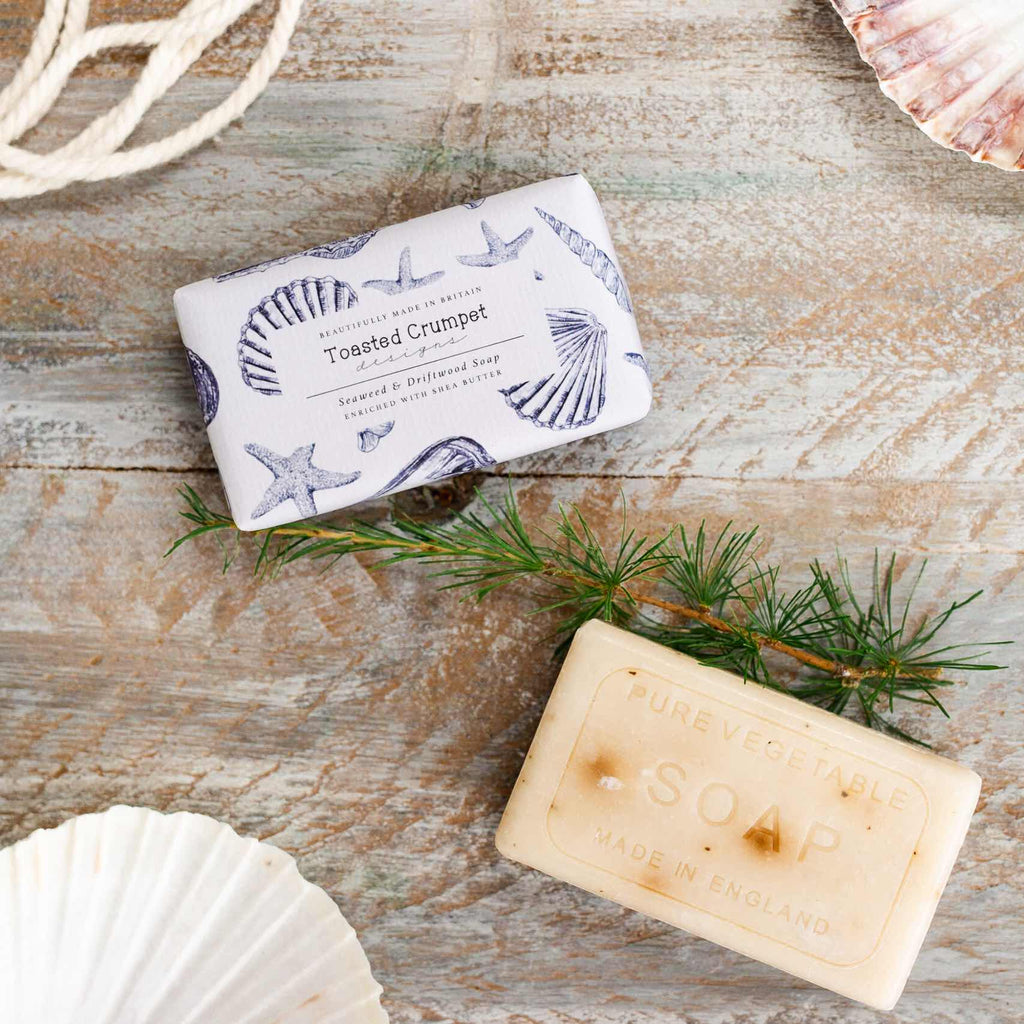 Toasted Crumpet Seaweed & Driftwood soap - Daisy Park