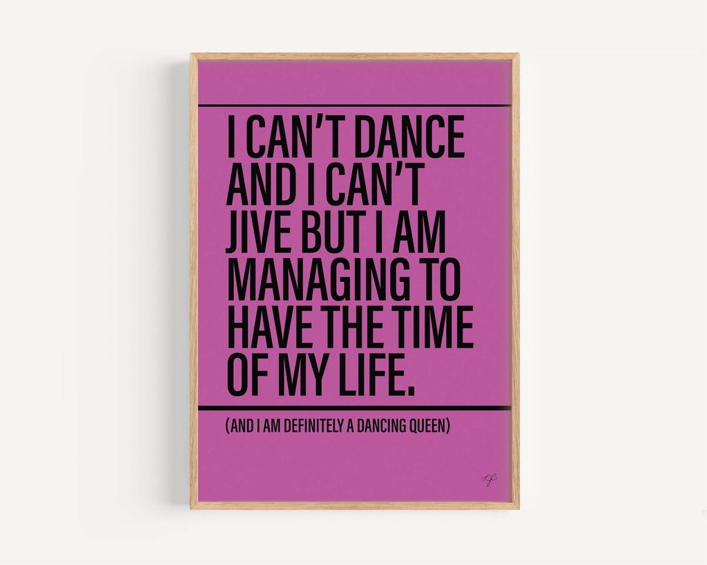 Dancing Queen A4 print unframed - Daisy Park