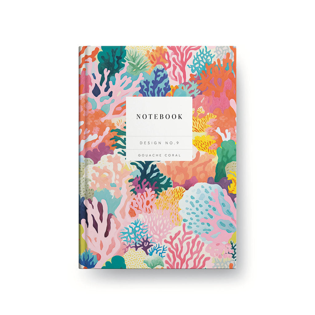 Gouache Coral hardback notebook No. 9 - Daisy Park