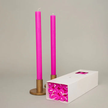 True Grace Fluoro purple dining candle - Daisy Park