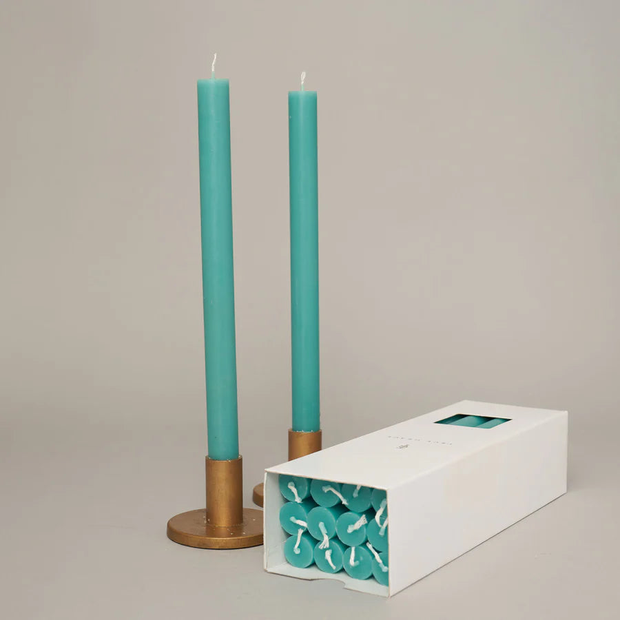 True Grace Turquoise dining candle - Daisy Park