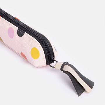 Caroline Gardner Pale pink dotty pencil case - Daisy Park