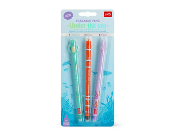 Set of 3 Erasable gel pen - Under the sea - Daisy Park