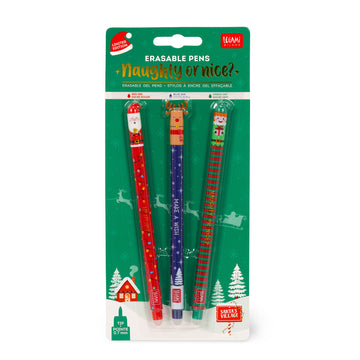 Legami Erasable gel pens Christmas kit - Daisy Park