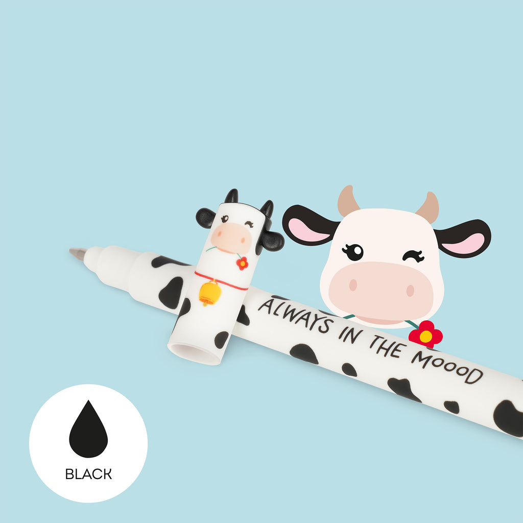 Set of 4 erasable gel pens - Farm animals - Daisy Park