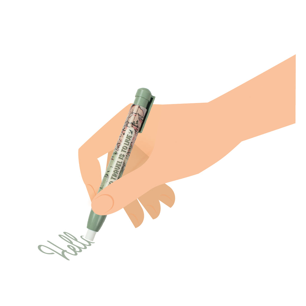 Legami Oops! Travel eraser pen - Daisy Park