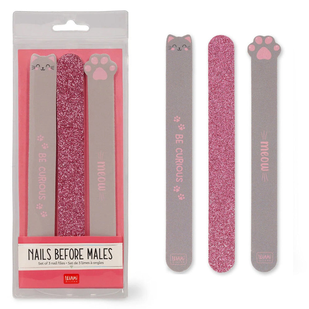 Kitty Nails before males - set of 3 nail files - Daisy Park
