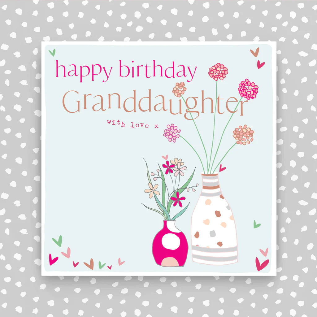 Happy Birthday Granddaughter with love card - Daisy Park
