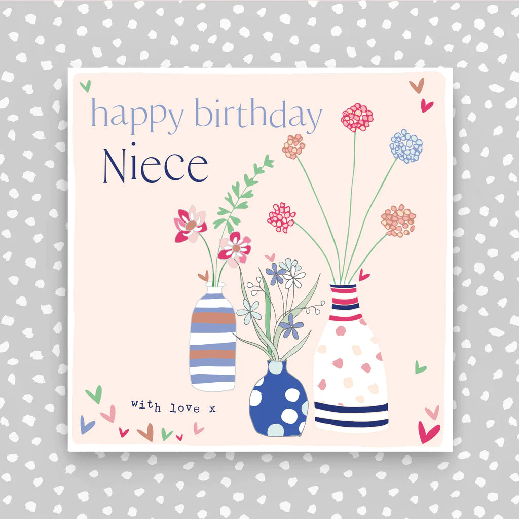 Niece Happy birthday card - Daisy Park