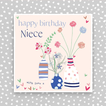 Niece Happy birthday card - Daisy Park
