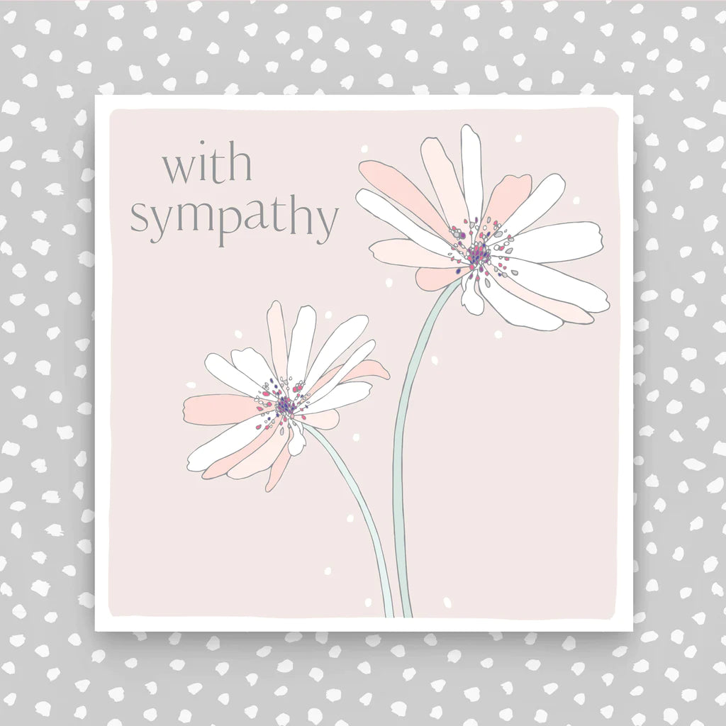 With Sympathy daisies card - Daisy Park