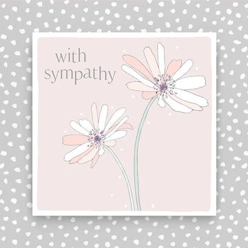 With Sympathy daisies card - Daisy Park