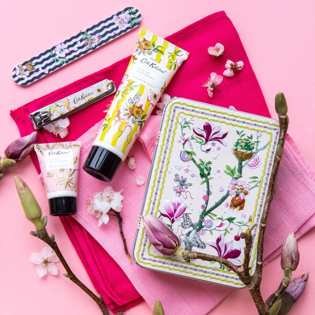 Cath Kidston The Story Tree manicure set in tin - Daisy Park