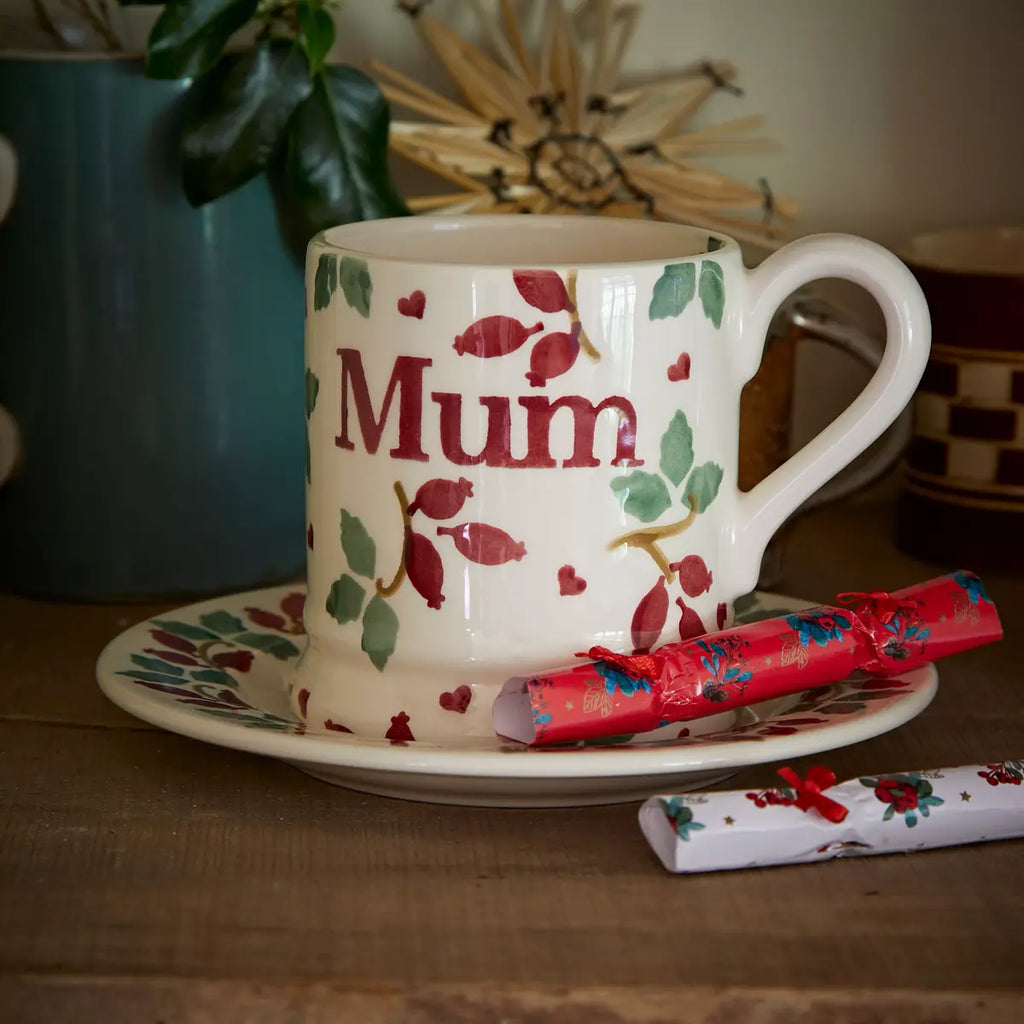 Emma Bridgewater Folk Rosehip Mum 1/2 Pint Mug - Daisy Park
