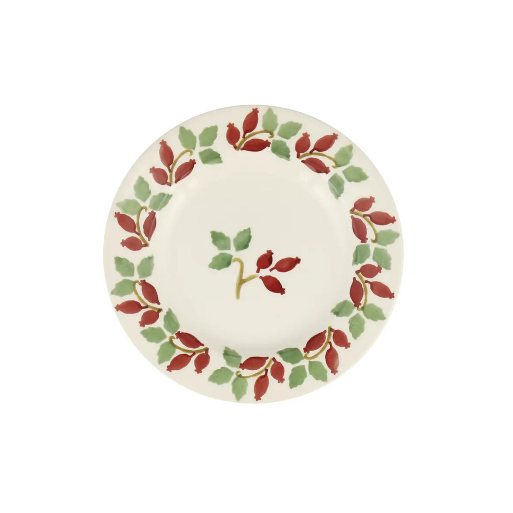 Emma Bridgewater Folk Rose hip 6.5" Plate - Daisy Park