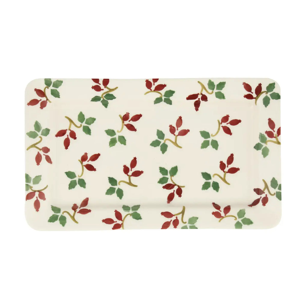 Emma Bridgewater Folk Rosehip Medium Oblong Plate - Daisy Park
