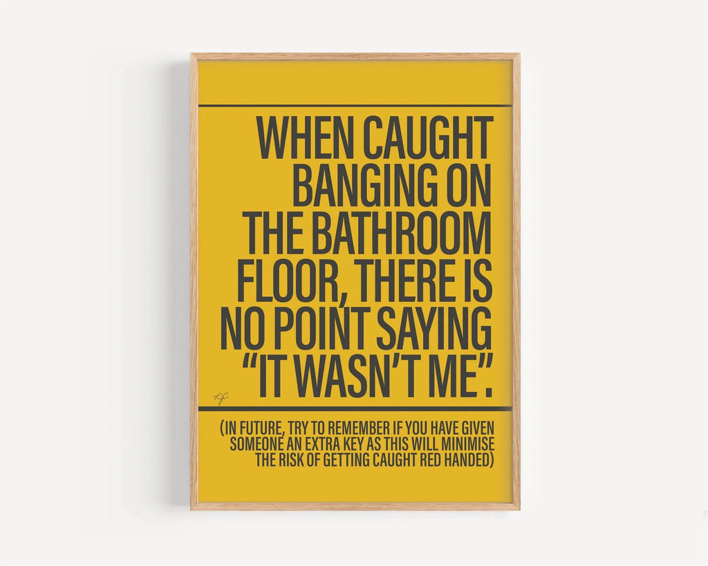 It wasn't me A4 print unframed - Daisy Park