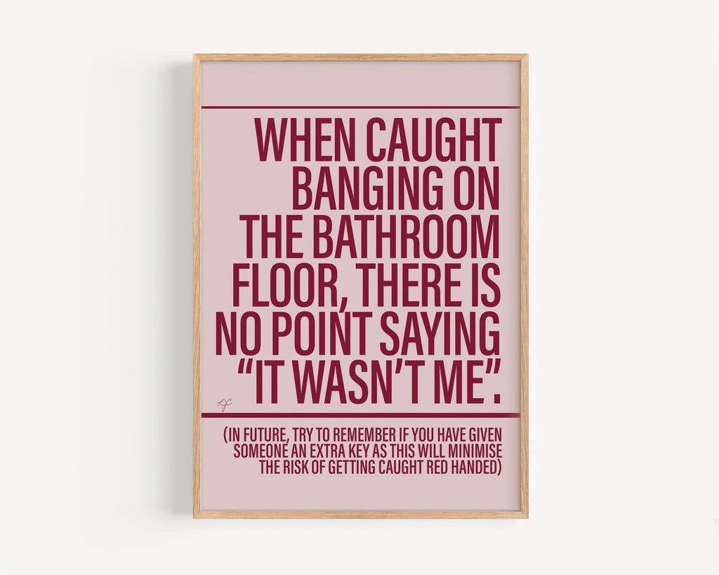 It wasn't me A4 print unframed - Daisy Park