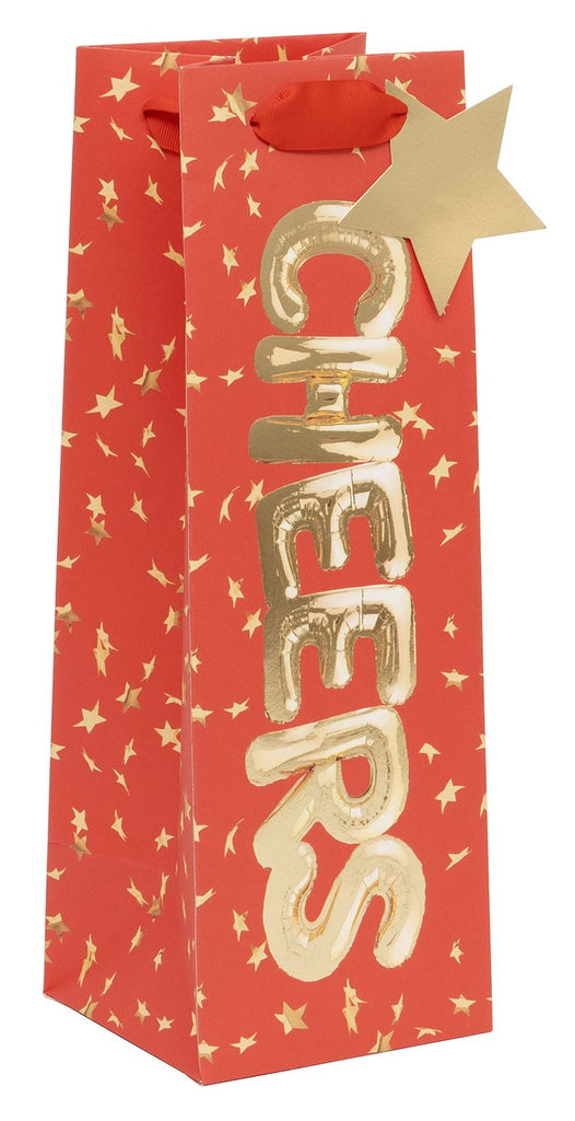 XL Bejewelled Christmas Balloons bottle bag - Daisy Park