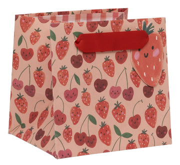 Cherry Strawbs short gift bag - Daisy Park