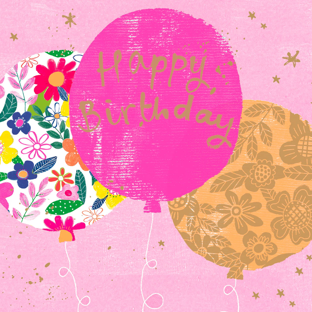 Happy birthday Balloons card - Daisy Park
