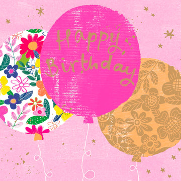 Happy birthday Balloons card - Daisy Park