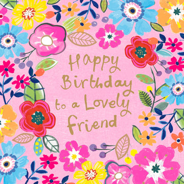 Happy Birthday to a lovely friend card - Daisy Park