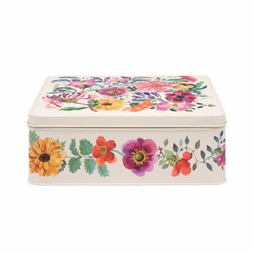 Emma Bridgewater Garden Flowers deep rectangular tin - Daisy Park