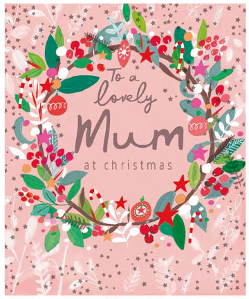 To a lovely Mum at Christmas card - Daisy Park