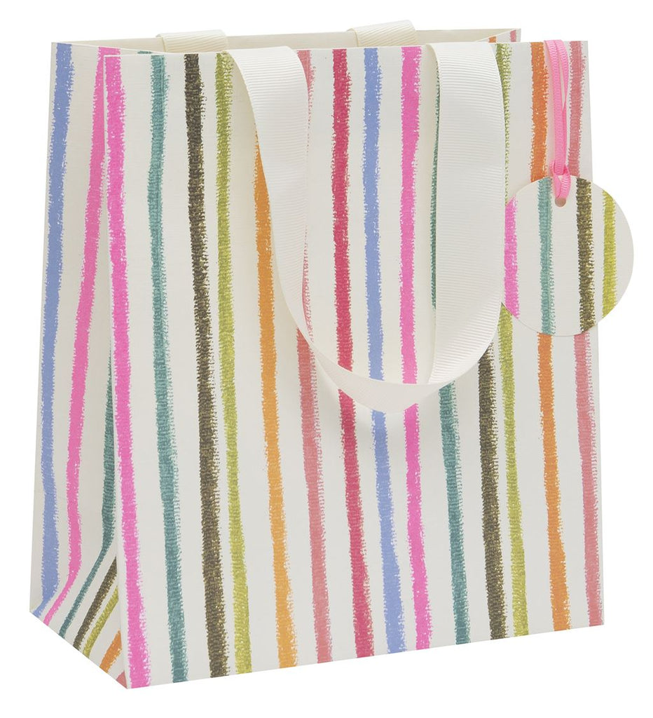 Vertical stripes medium gift bag - Daisy Park
