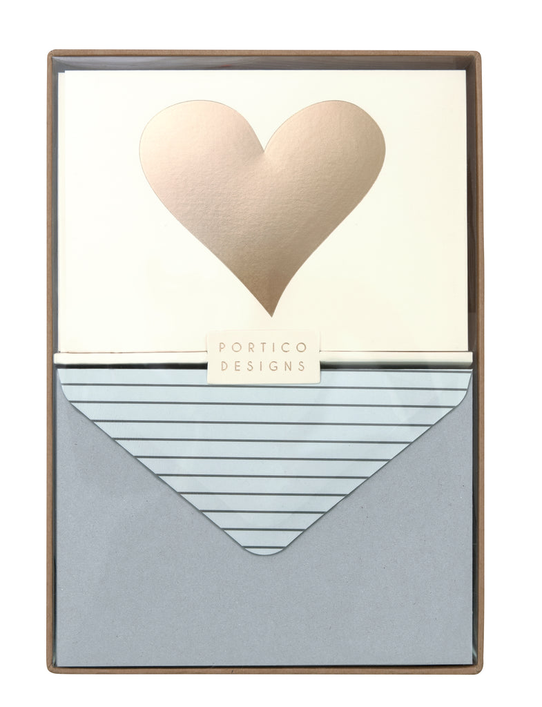 Heart boxed notecards - Daisy Park