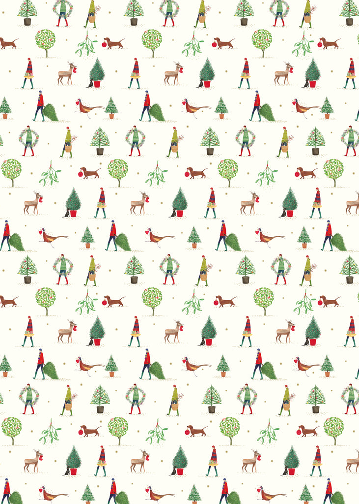 Art File Christmas Garden wrap - Daisy Park