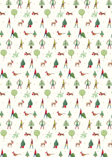 Art File Christmas Garden wrap - Daisy Park