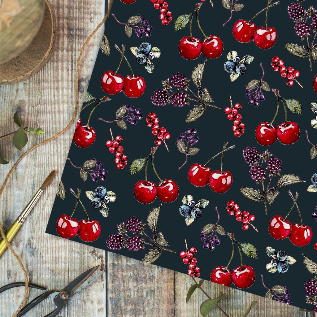 Toasted Crumpet Mon Cheri Noir single sheet gift wrap - Daisy Park