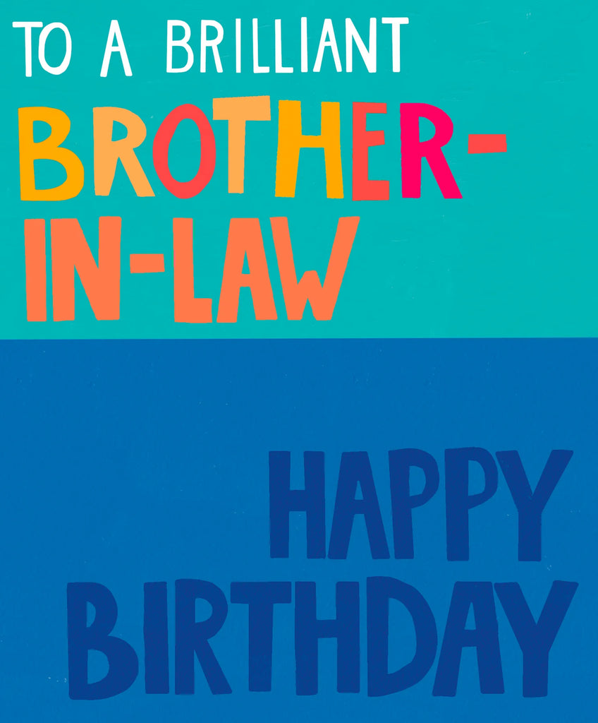 Brilliant Brother in law birthday card - Daisy Park