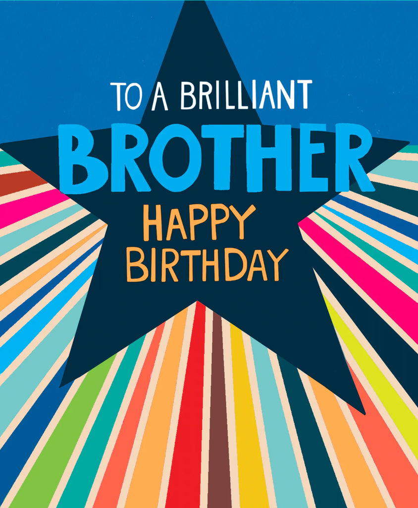 Brilliant Brother birthday card - Daisy Park