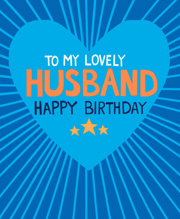 Lovely husband birthday card - Daisy Park