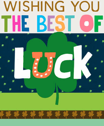 Wishing you good luck card - Daisy Park