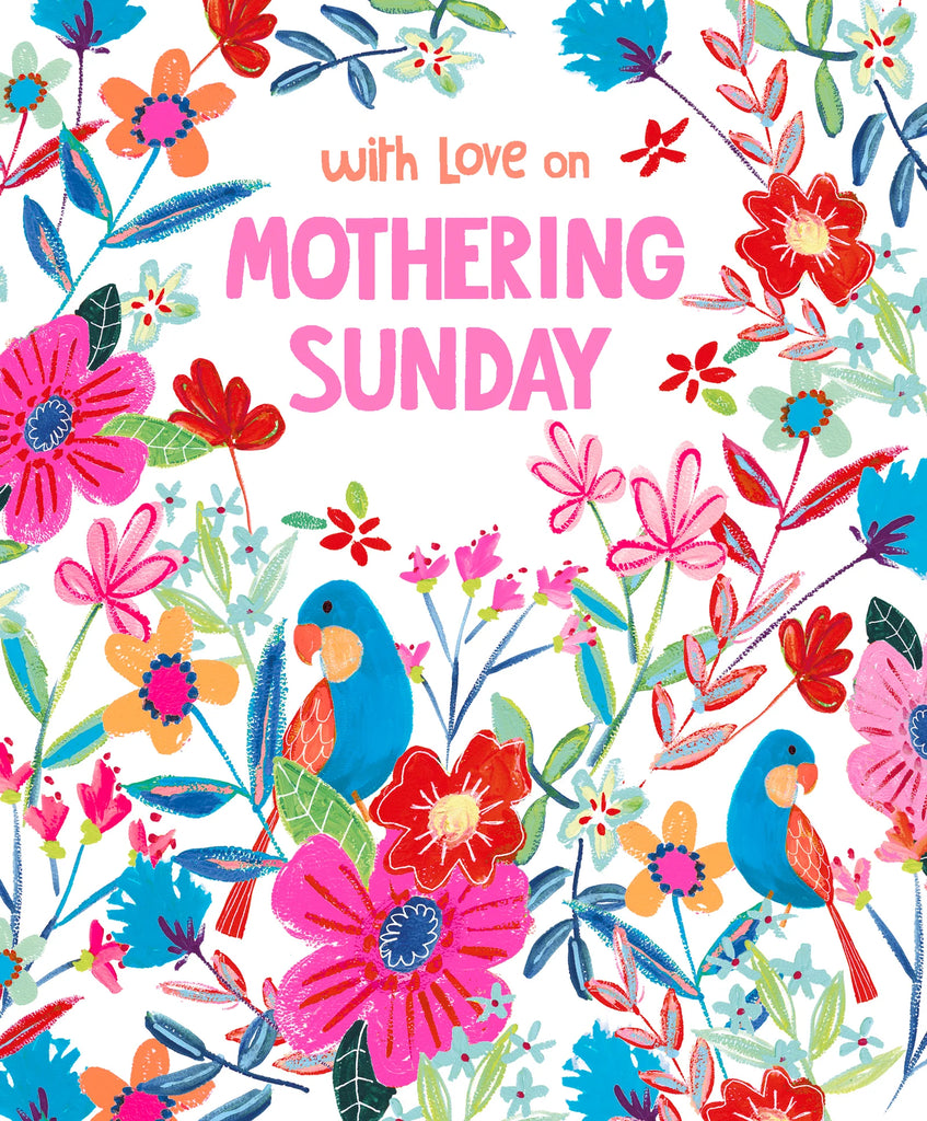 With love on Mothering Sunday card - Daisy Park