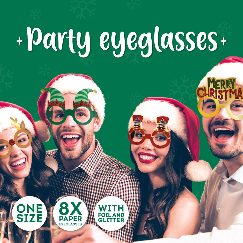 Christmas paper glasses - Daisy Park