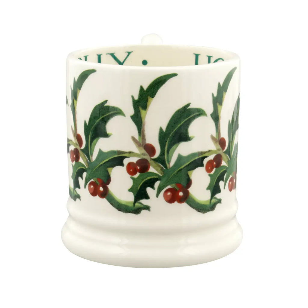 Emma Bridgewater Holly 1/2pt mug - Daisy Park