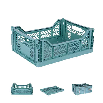 Midi folding crate teal - Daisy Park