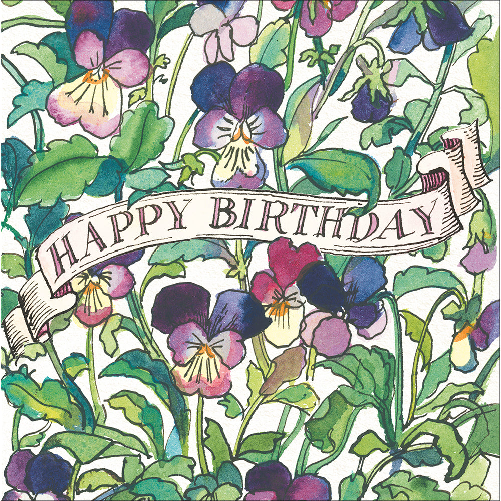 Matthew Rice Sweet Violets Birthday card