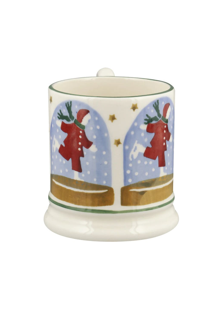 Emma Bridgewater Ice Skater Snow Globe 1/2 Pint Mug - Daisy Park